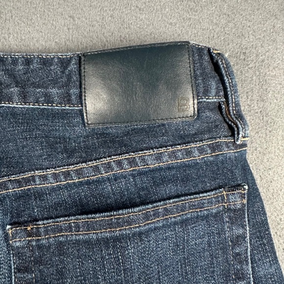 Bonobos Slevedge Slim Jeans Mens 31x30 Blue Dark Wash Made in USA Whiskered - Picture 15 of 16